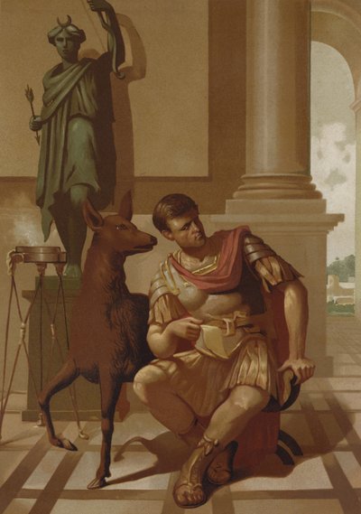 Quintus Sertorius en zijn hinde door Spanish School